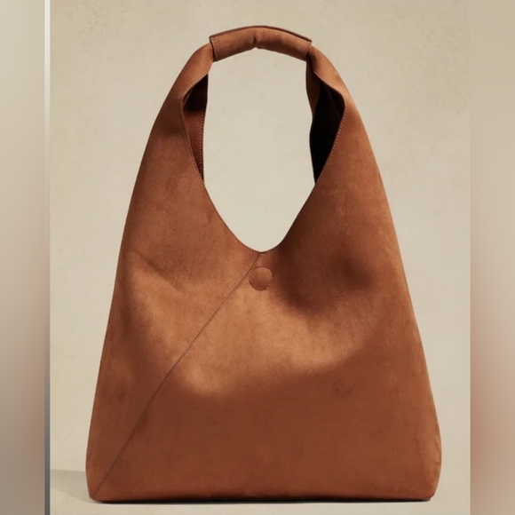 Banana Republic Vegan Suede Slouch Tote - Picture 1 of 9